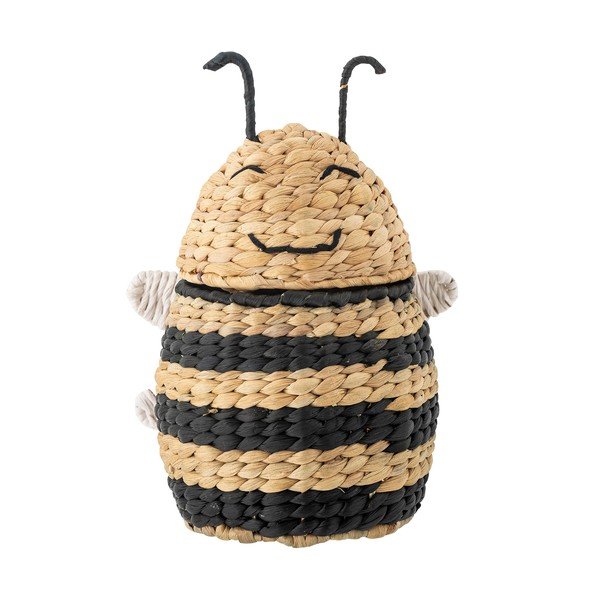 Detský kôš na hračky z vodného hyacintu v prírodnej farbe 20x18x30 cm Finn – Bloomingville Mini