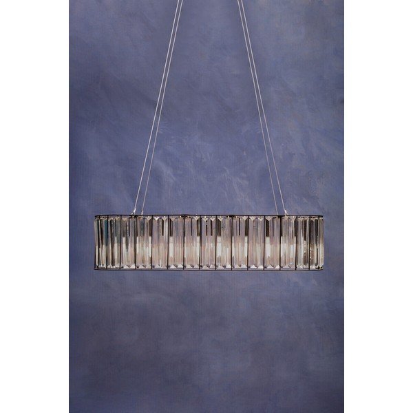 Kovové závesné svietidlo so skleneným tienidlom Akiko – Premier Housewares-image-2