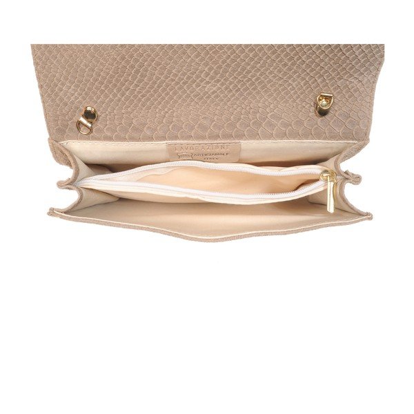 Kožená listová kabelka New Beige-image-1