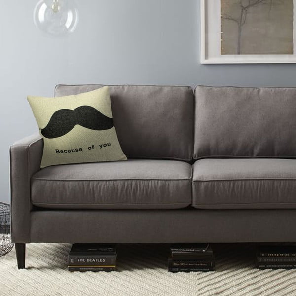 Vankúš Mustache, 45x45 cm-image-1