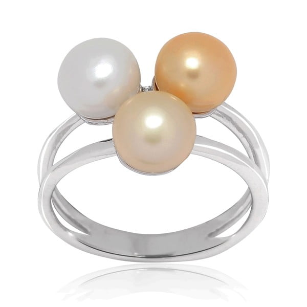 Prsteň s perlou Nova Pearls Copenhagen Delphine, veľ. 58