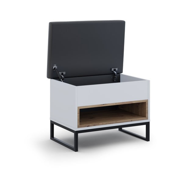 Biela lavica na topánky Olis - Cosmopolitan Design-image-2