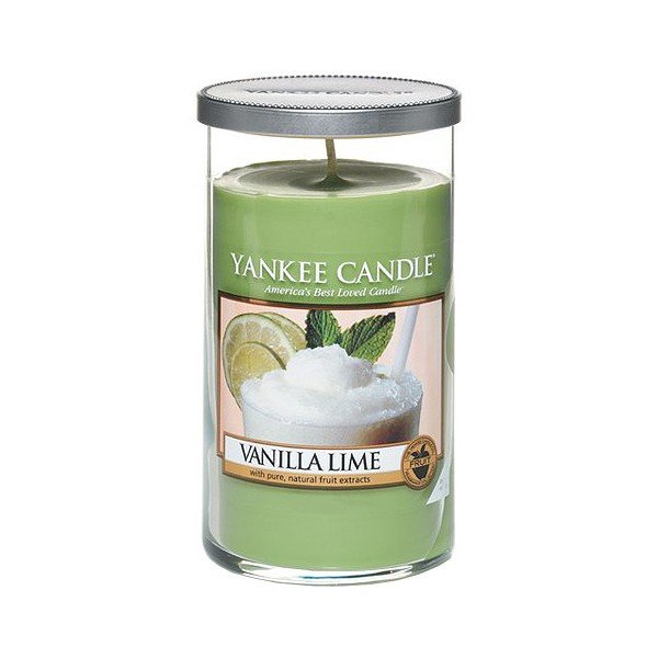 Vonná sviečka Yankee Candle Vanilka s limetkou, doba horenia až 90 hodín