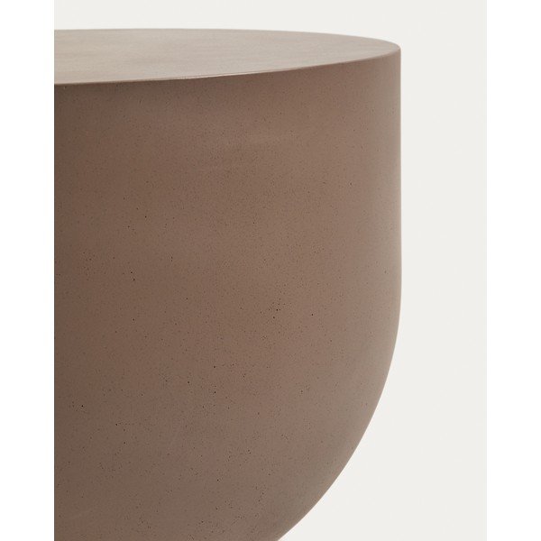 Betónový okrúhly Záhradný konferenčný stolík ø 60 cm Garbet – Kave Home-image-4