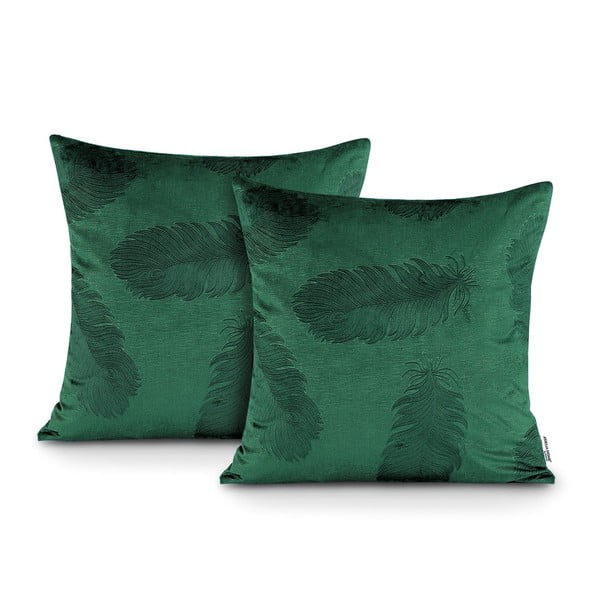 Obliečky na vankúše v súprave 2 ks 45x45 cm Velvet Peacock – AmeliaHome-image-1
