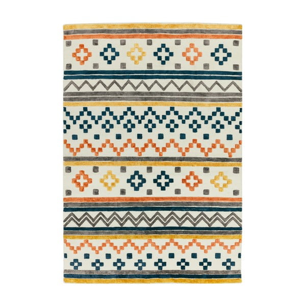 Koberec Asiatic Carpets Theo Earth Tone Geo, 160 x 230 cm