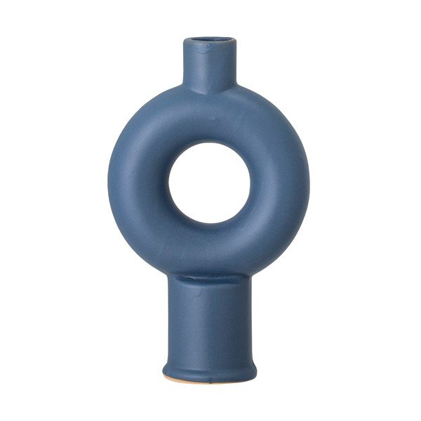 Modrá kameninová váza Bloomingville Dardo, výška 20 cm