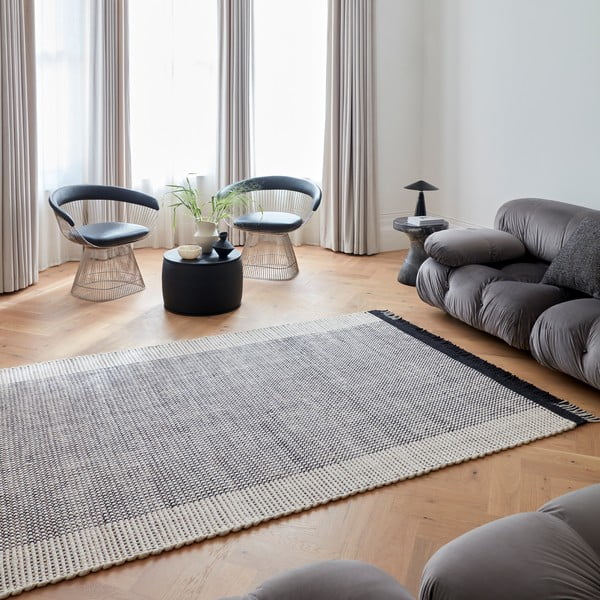 Sivý ručne tkaný vlnený koberec 160x230 cm Avalon – Asiatic Carpets-image-1