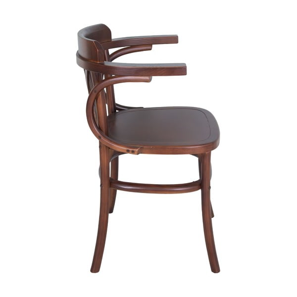 Hnedá jedálenská stolička z brestového dreva Montmartre – Antic Line-image-2