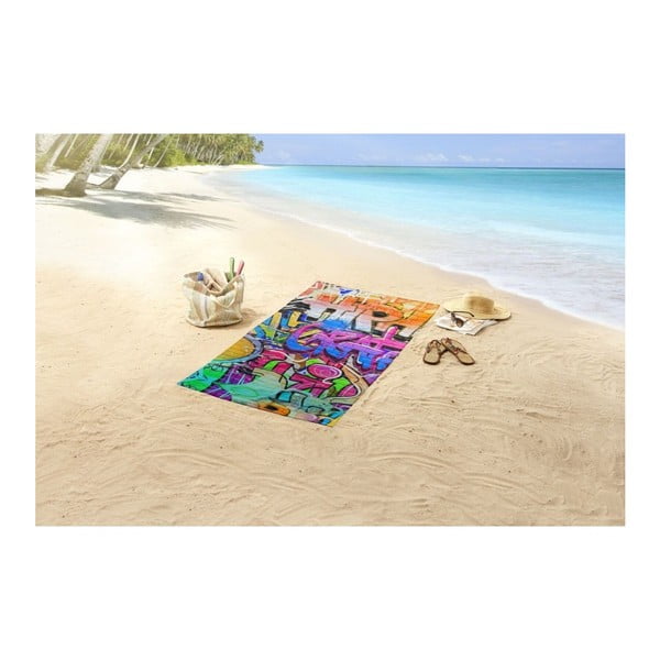 Plážová osuška s potlačou HIP Grafity, 150 × 75 cm-image-1