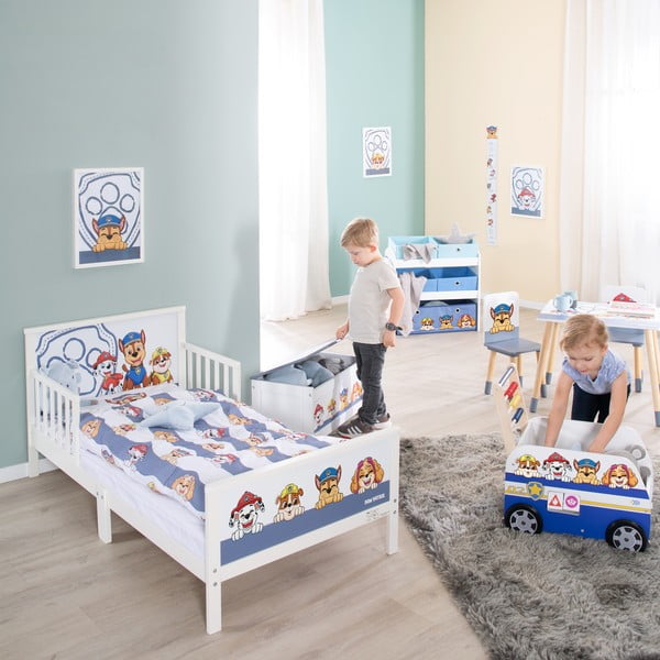 Bielo-modrá detská posteľ 70x140 cm Paw Patrol – Roba-image-2