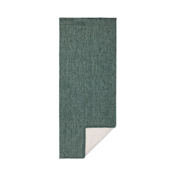 Tmavozelený obojstranný koberec Bougari Miami, 80 × 350 cm-image-3