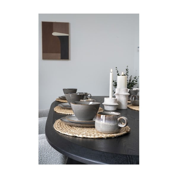 Sivé taniere z kameniny v súprave 4 ks ø 21 cm Selma – House Nordic-image-1