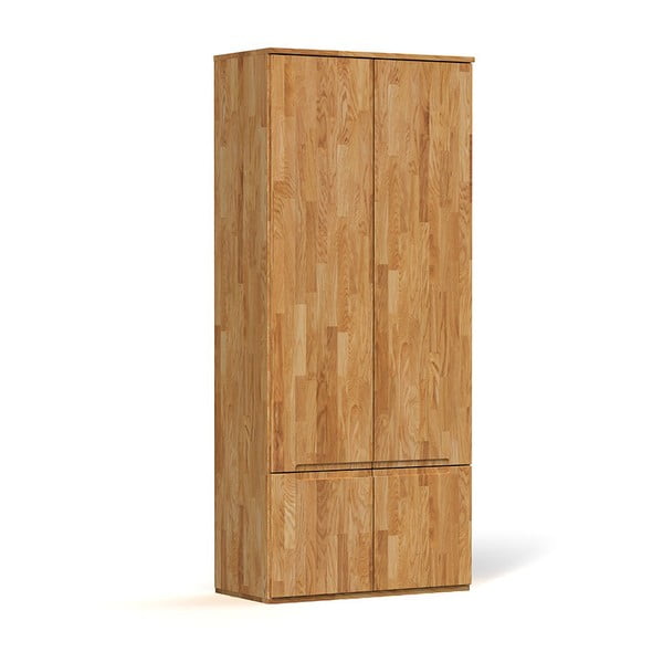 Šatníková skriňa z dubového dreva 90x206 cm Vento 2 - The Beds