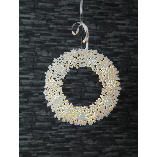 Biela LED svietiaca dekorácia Star Trading Snowflake, ⌀ 45 cm