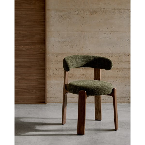 Kaki/hnedá jedálenská stolička z jaseňového dreva Granite – Kave Home-image-1