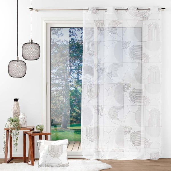 Biela voálová záclona 140x280 cm Esquisse – douceur d'intérieur-image-2