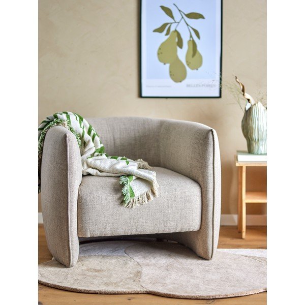 Béžové kreslo Bacio – Bloomingville-image-1