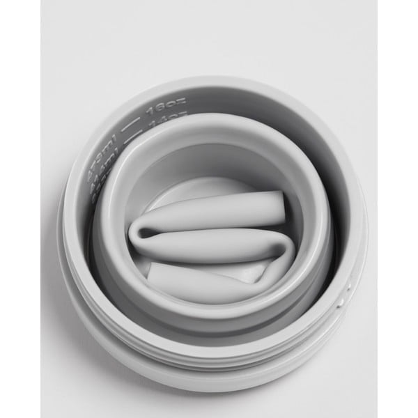 Sivý skladací cestovný hrnček Stojo Biggie Cashmere, 470 ml-image-3