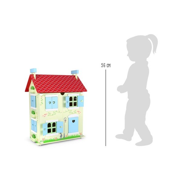 Drevený domček s odnímateľnou strechou pre bábiky Legler Doll-image-1