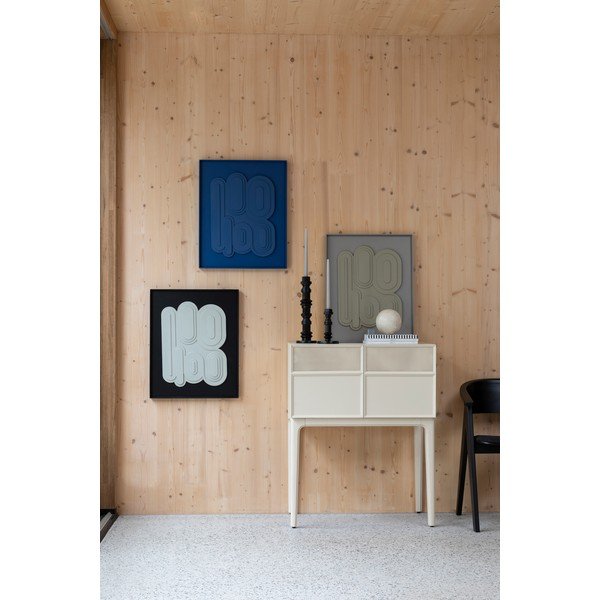 Krémová komoda v dekore duba 80x100x45 cm June – Zuiver-image-1