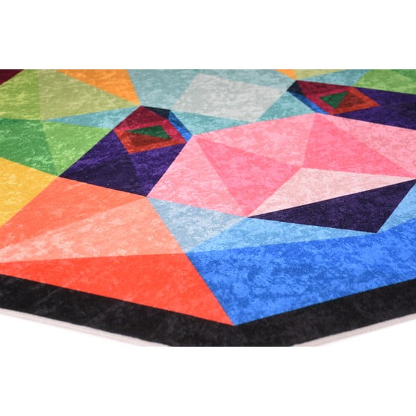 Prateľný detský koberec ø120 cm Rainbow Panda – Vitaus-image-2