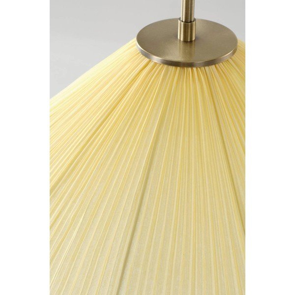 Žlté látkové závesné svietidlo ø 50 cm Lunaria – Jotex-image-4