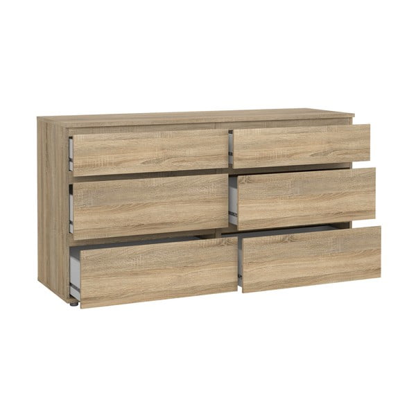 Nízka komoda v dekore duba v prírodnej farbe 153x84 cm Nova – Tvilum-image-3