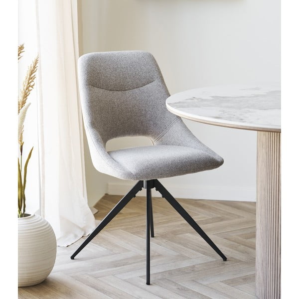 Béžová čalúnená jedálenská stolička Dokka – House Nordic-image-1