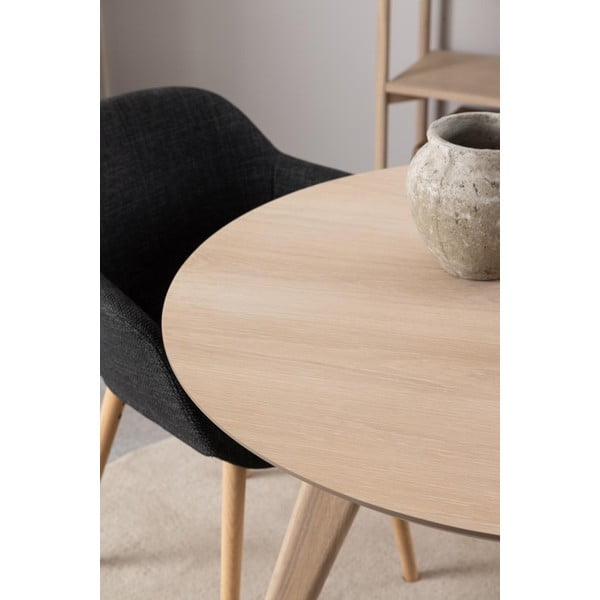 Okrúhly jedálenský stôl s doskou v dubovom dekore ø 100 cm Townsville – Actona-image-1