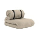 Béžové rozkladacie kreslo vhodné do exteriéru Karup Design Design OUT™ Buckle Up Beige