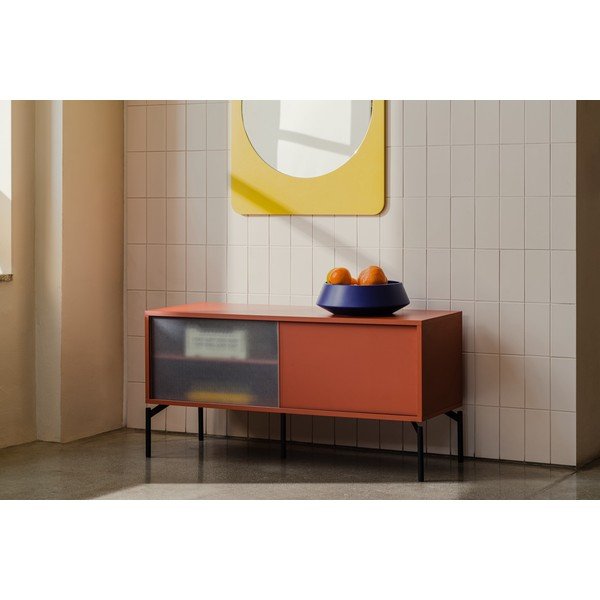 TV stolík v terakotovej farbe 116x55x42 cm Met Mini – noo.ma-image-1