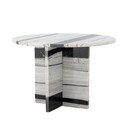 Čierno-biely mramorový okrúhly konferenčný stolík ø 61 cm Rosito – Bloomingville