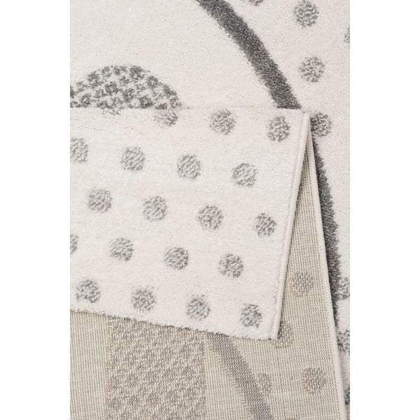 Béžový detský koberec so sivými detailmi Zala Living Rabbit, 120 × 170 cm-image-1