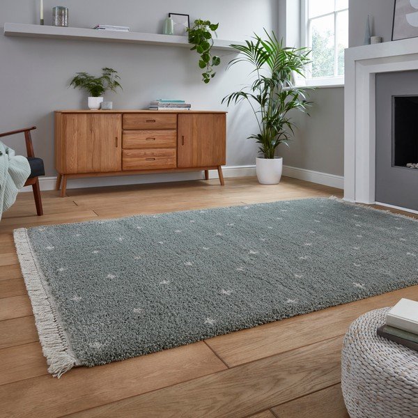 Mätovozelený koberec Think Rugs Boho Dots, 160 x 220 cm-image-2