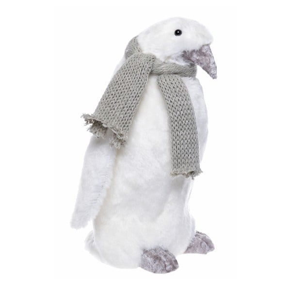 Biela dekorácia Ewax Pinguino, výška 27 cm