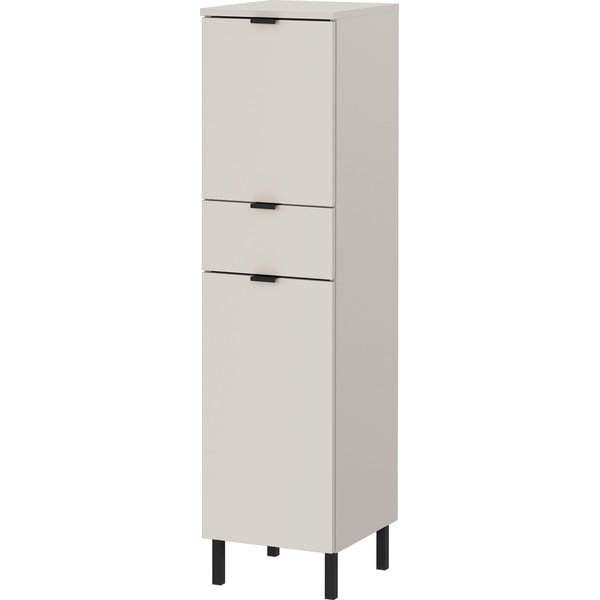 Krémová vysoká/úzka kúpeľňová skrinka 30x120 cm Arcena – Germania-image-2