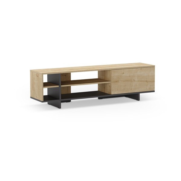 TV stolík v dekore duba v prírodnej farbe 160x44 cm Cequoia – Marckeric-image-2