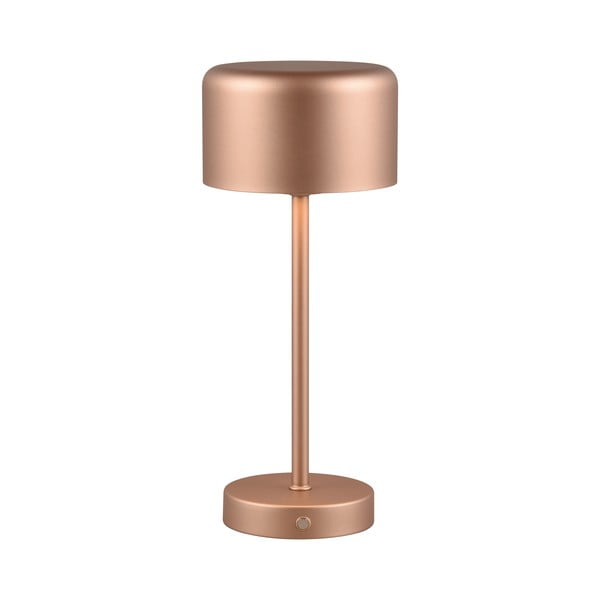 LED stmievateľná stolová lampa v medenohnedej farbe (výška 30 cm) Jeff – Reality-image-1