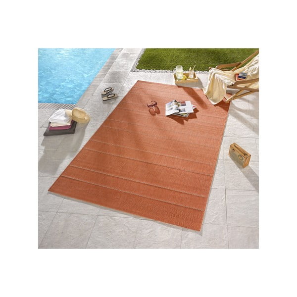 Koberec vhodný do exteriéru Sunshine 80x150 cm, terakota-image-1
