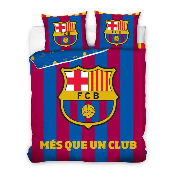 Detské bavlnené obliečky na dvojlôžko CARBOTEX Real Madrid Logo, 200 × 220 cm