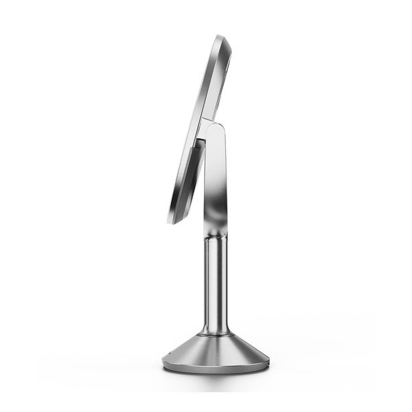 Kozmetické zrkadlo s osvetlením/zväčšovacie (zväčšenie 5x/zväčšenie 10x) ø 20 cm Trio – simplehuman-image-4