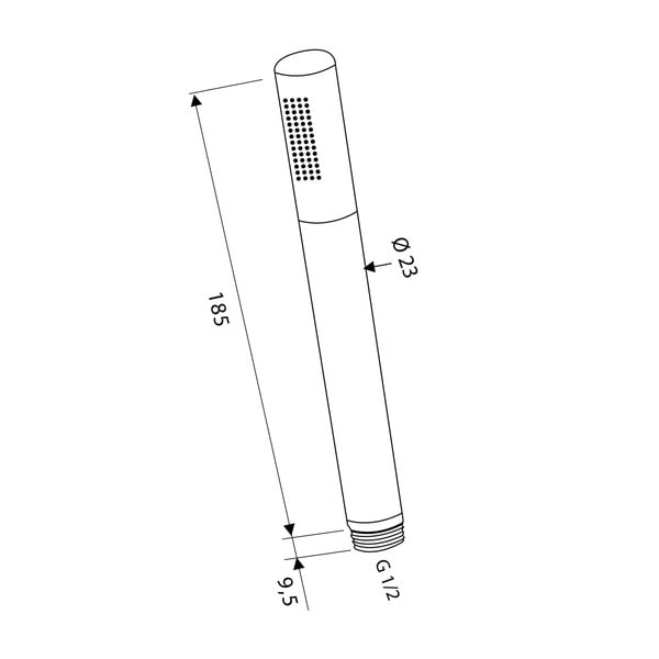 Mosadzná sprchová hlavica v zlatej farbe ø 2 cm – Sapho-image-1