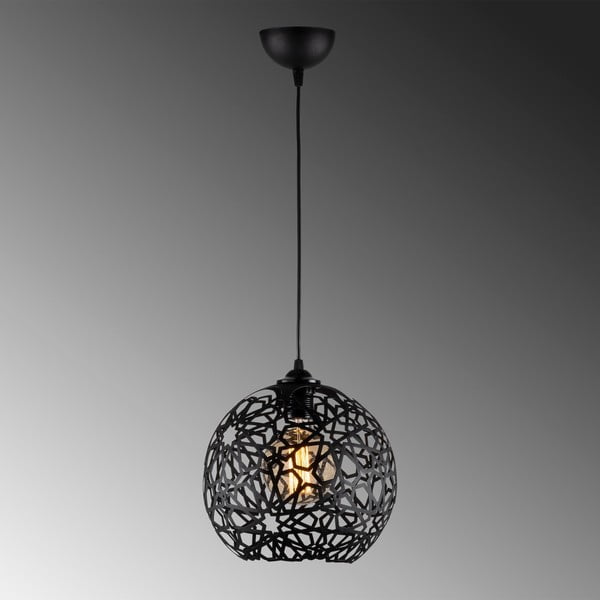 Čierne závesné svietidlo ø 25 cm Fellini – Opviq lights-image-2