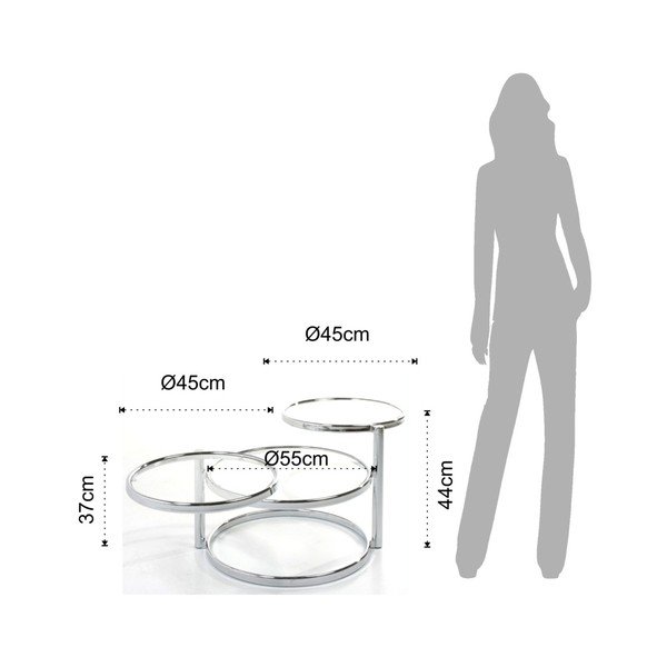 Stolík s variabilnými odkladacími plochami Tomasucci Three Rings-image-1