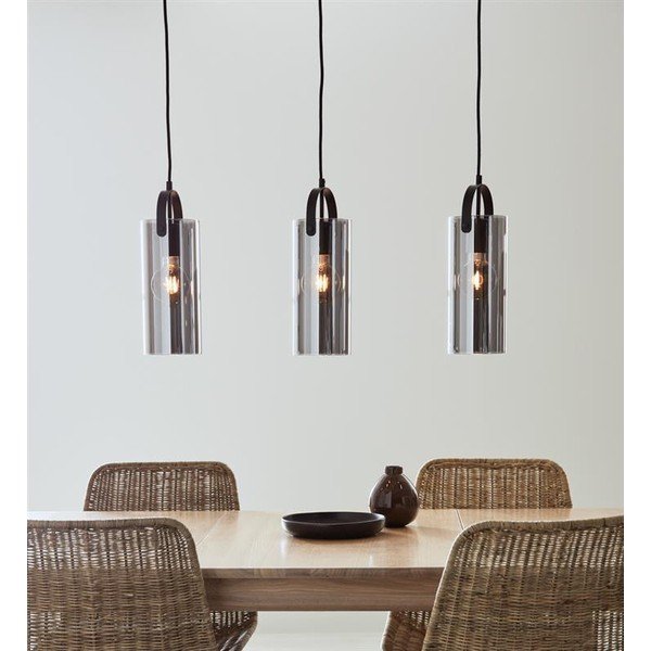 Čierne závesné stropné svietidlo Markslöjd Glory, 3 žiarovky-image-3