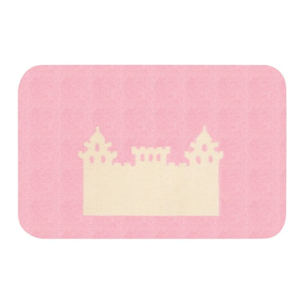Detský ružový koberec Zala Living Castle, 67 × 120 cm