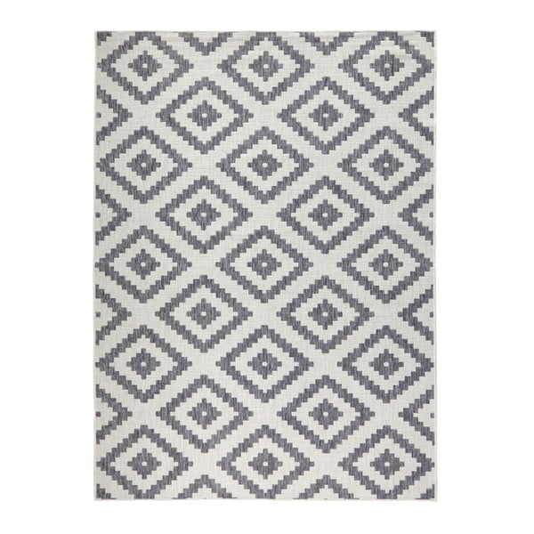 Sivý vonkajší koberec NORTHRUGS Malta, 200 x 290 cm