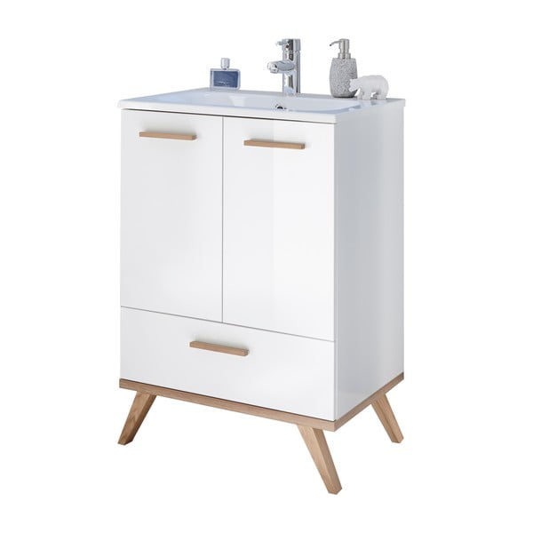 Biela skrinka bez umývadla 61x88 cm Set 923 - Pelipal-image-2