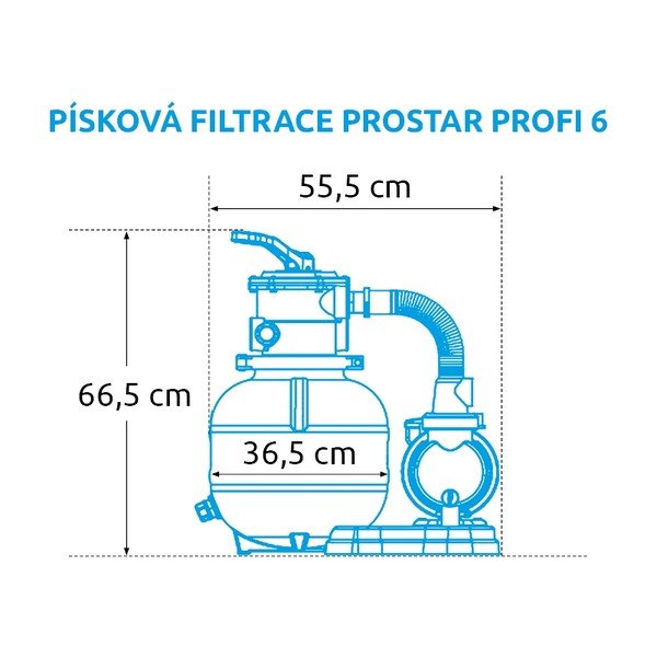 Piesková filtrácia ProStar Profi 8 m3/h – Marimex-image-1